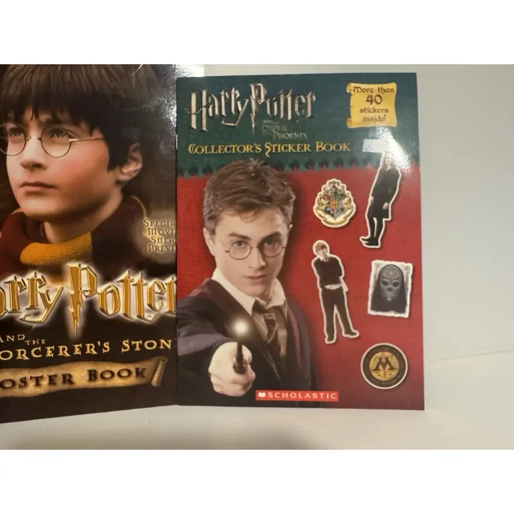 Harry Potter Sticker Poster Activity Scholastic Books Lot Of 5 New